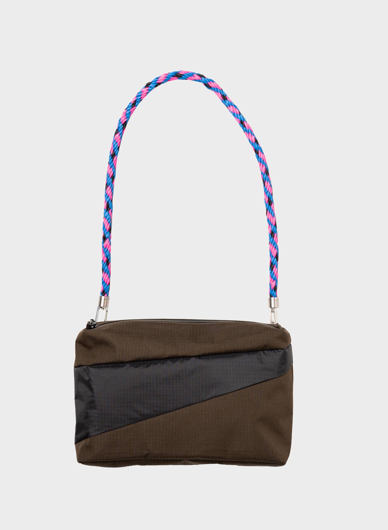 SUSAN BIJL bum bag mud & black M