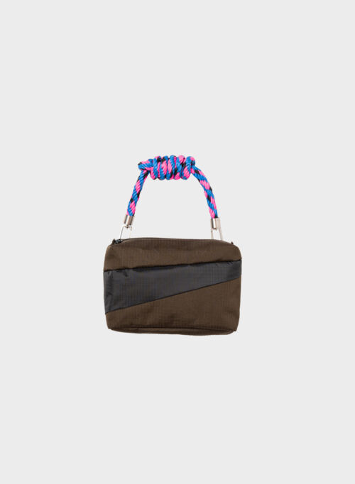 SUSAN BIJL bum bag mud & black S