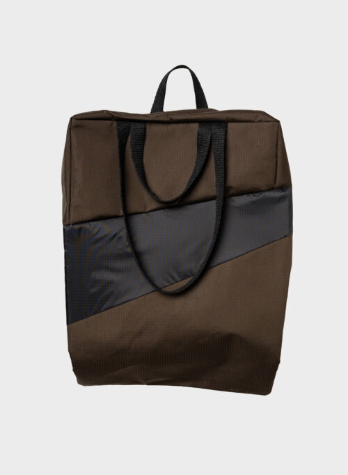 SUSAN BIJL Tote bag mud & black L