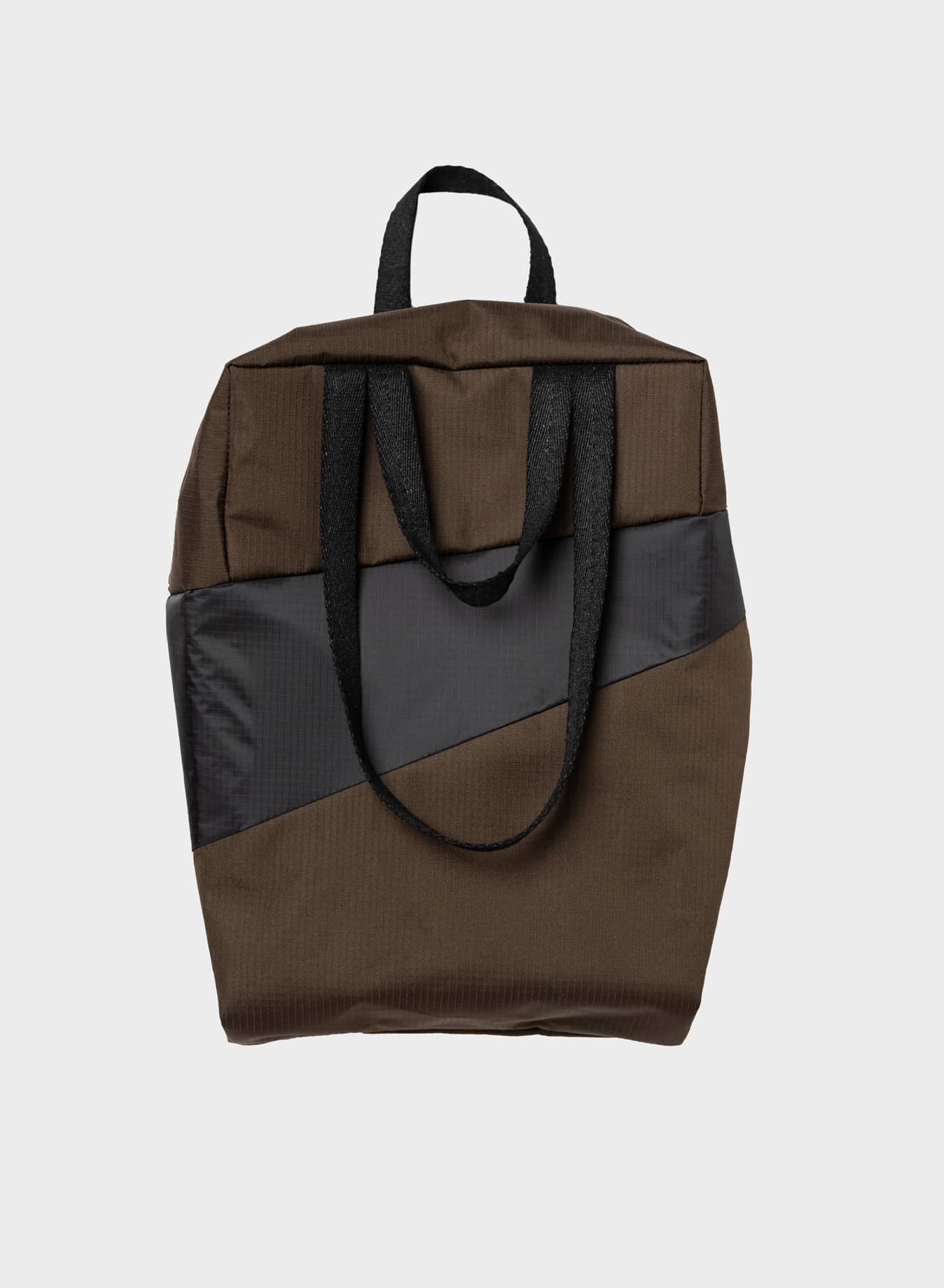 SUSAN BIJL Tote bag mud & black M