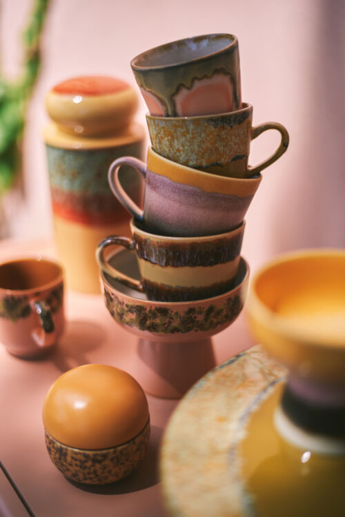 HKliving 70's ceramics suikerpot bay