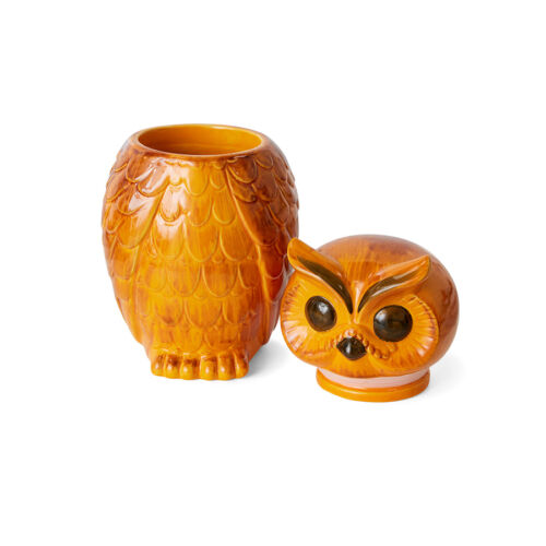 HKliving ceramic owl tangerine