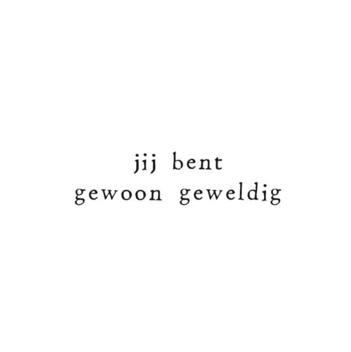 Ik Pak Je In Gevouwen kaart -jij bent gewoon geweldig