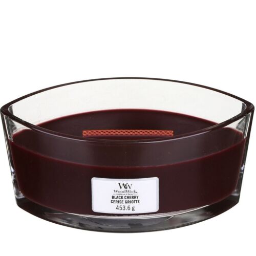 Woodwick Black cherry kaars ellipse