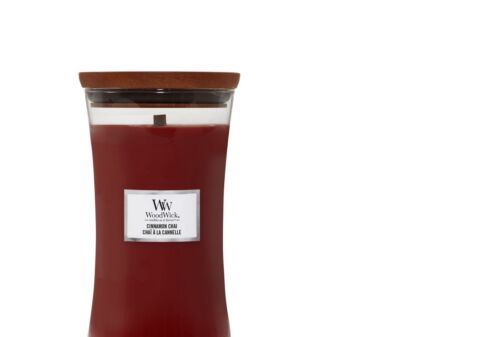 Woodwick Cinnamon chai kaars groot