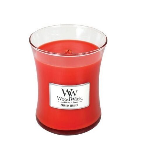 Woodwick Crimson berries kaars medium