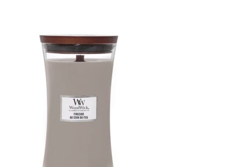 Woodwick fireside kaars groot