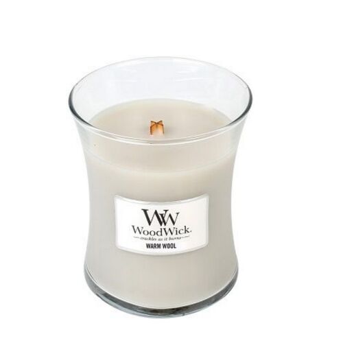 Woodwick Warm wool kaars medium