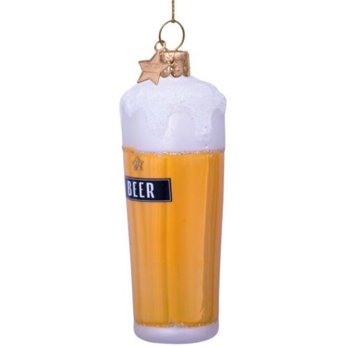 Vondels Glazen kerstbal glas bier