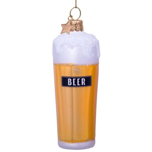 Vondels Glazen kerstbal glas bier