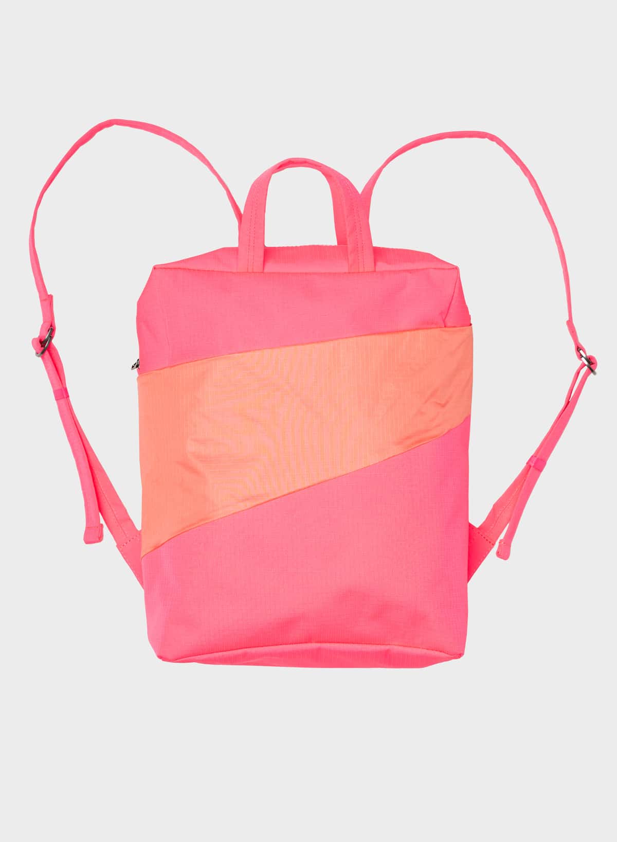 SUSAN BIJL Backpack fluo pink & coral