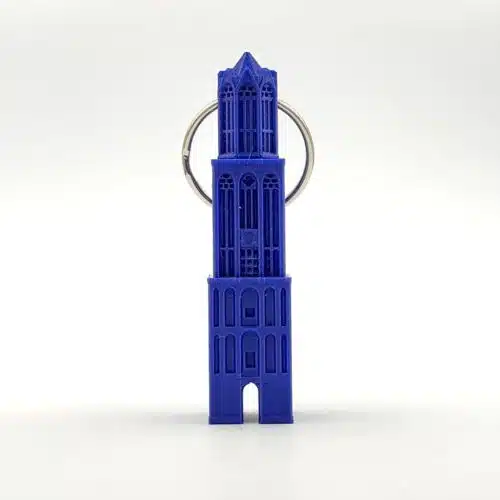 3D Marks Domtoren sleutelhanger fel blauw