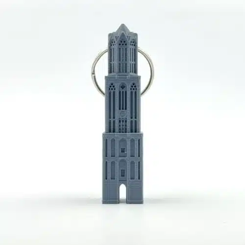 3D Marks Domtoren sleutelhanger grijs