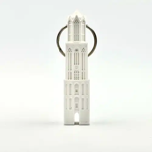 3D Marks Domtoren sleutelhanger wit