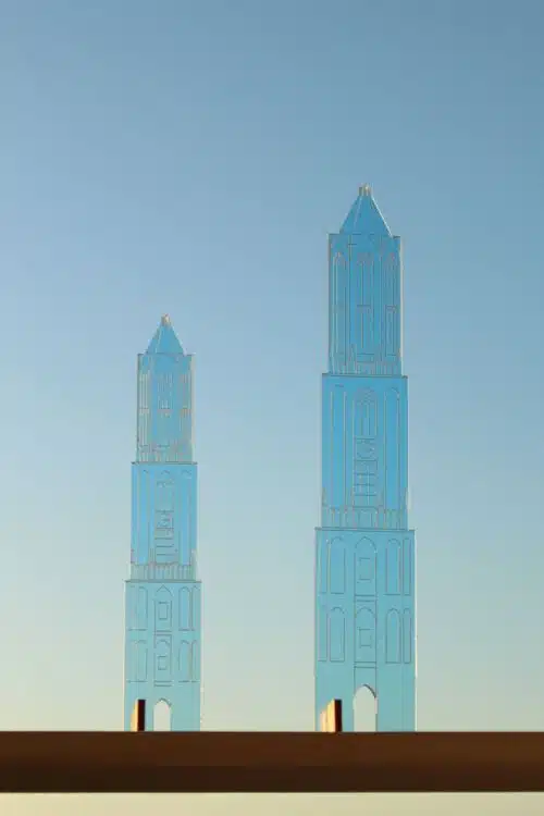 JUDS Plexiglas Domtoren staand 21 cm blauw