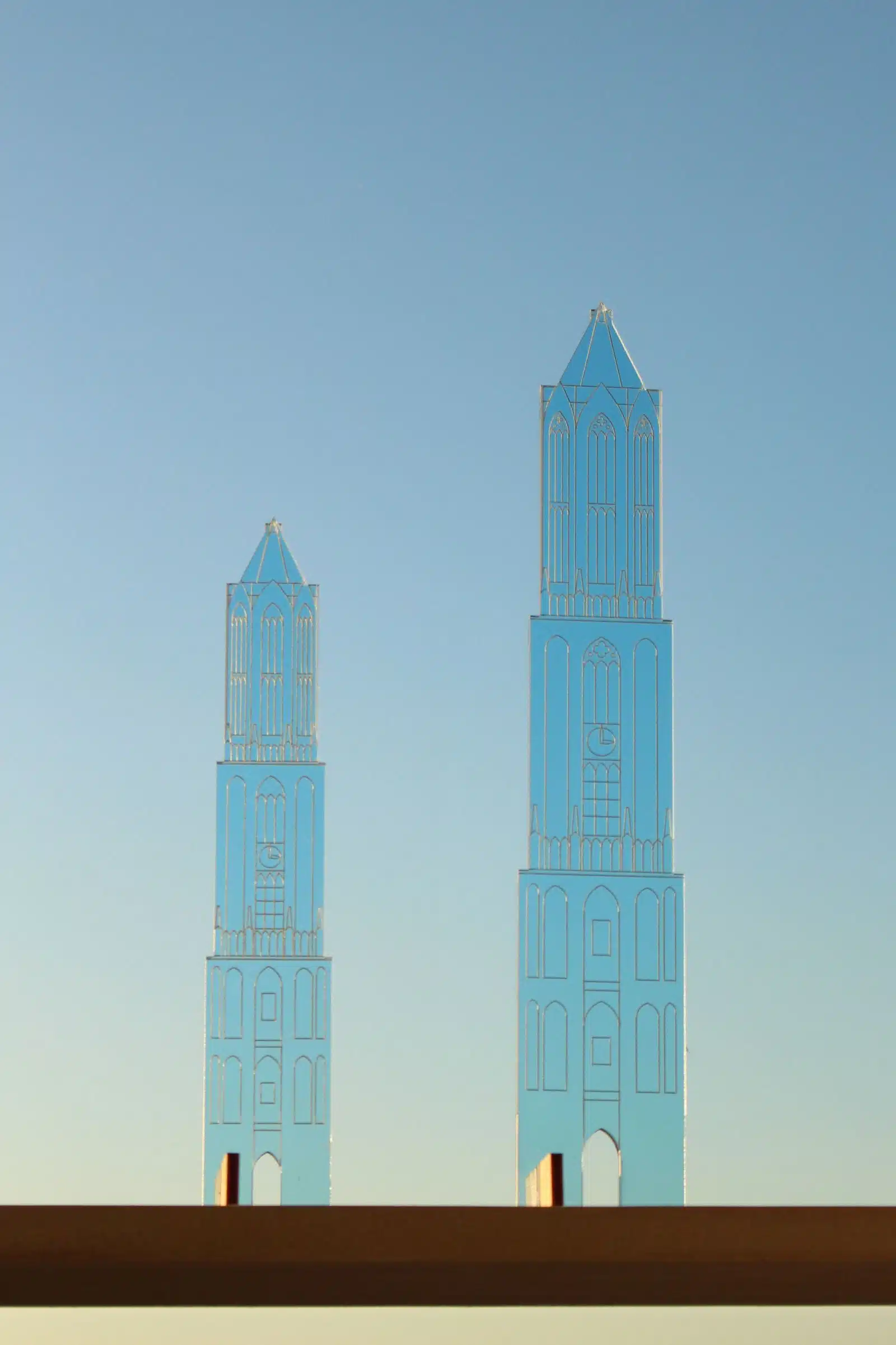 JUDS Plexiglas Domtoren staand 21 cm blauw