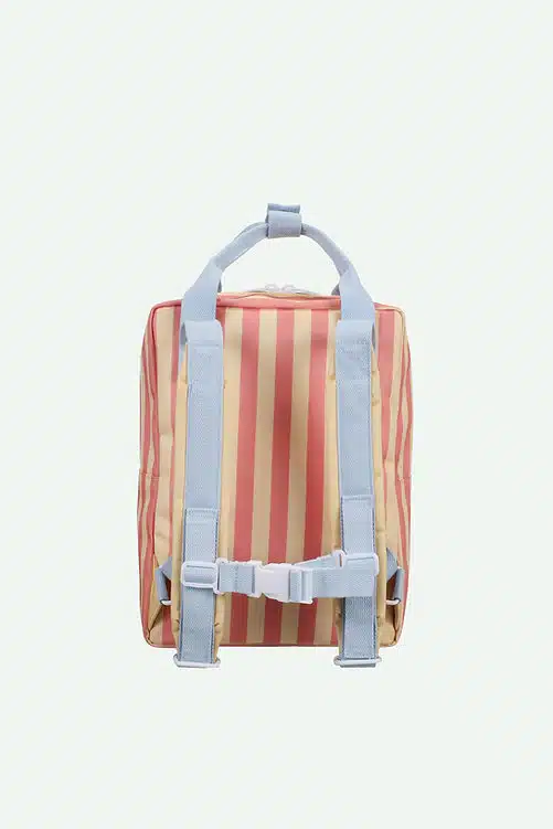 Sticky Lemon Backpack medium Wonders stripes coral pink + sandy yellow
