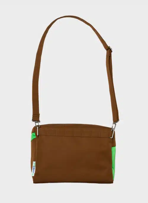 SUSAN BIJL Bum bag hazel & greenscreen medium