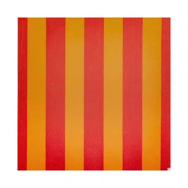 Kitsch Kitchen servetten streetstyle oranje/rood