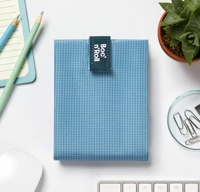 Roll'eat Boc'n'Roll boterhamwikkel active zilver/blauw