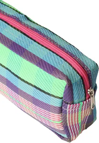 Au maison Gerecyclede make up tas groen/paars