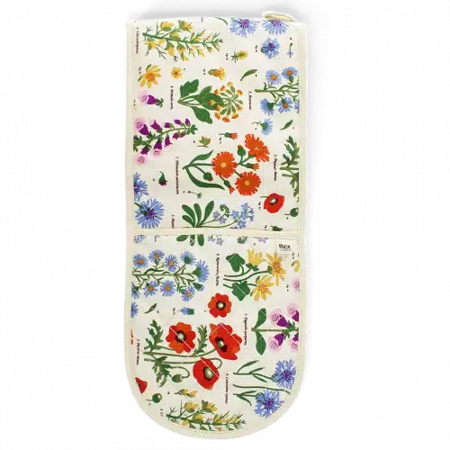 Rex London dubbele ovenhandschoen wild flowers