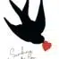 Context cards Gevouwen kaart- la vie est belle sending love vogel