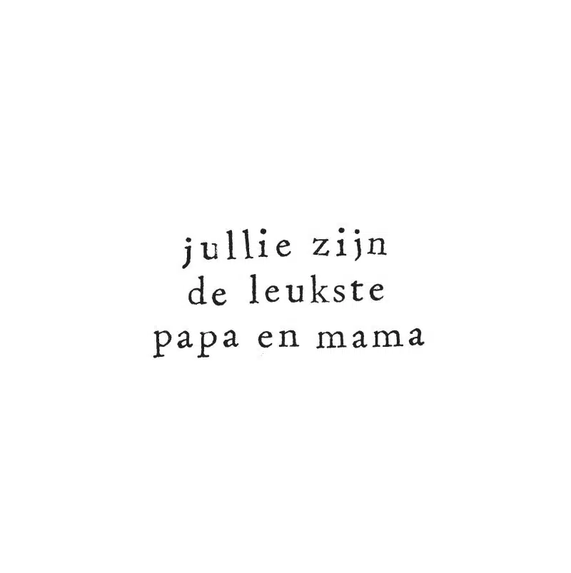 Ik Pak Je In Gevouwen kaart - leukste papa en mama