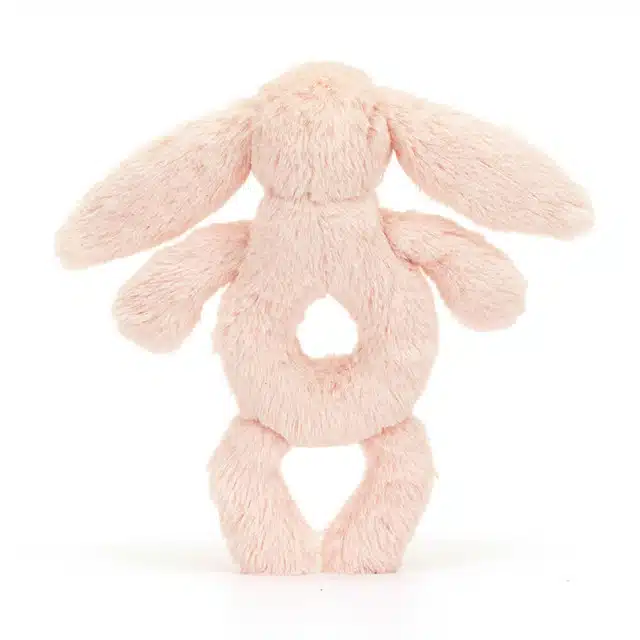 Jellycat Bashful blush konijn ring rattle