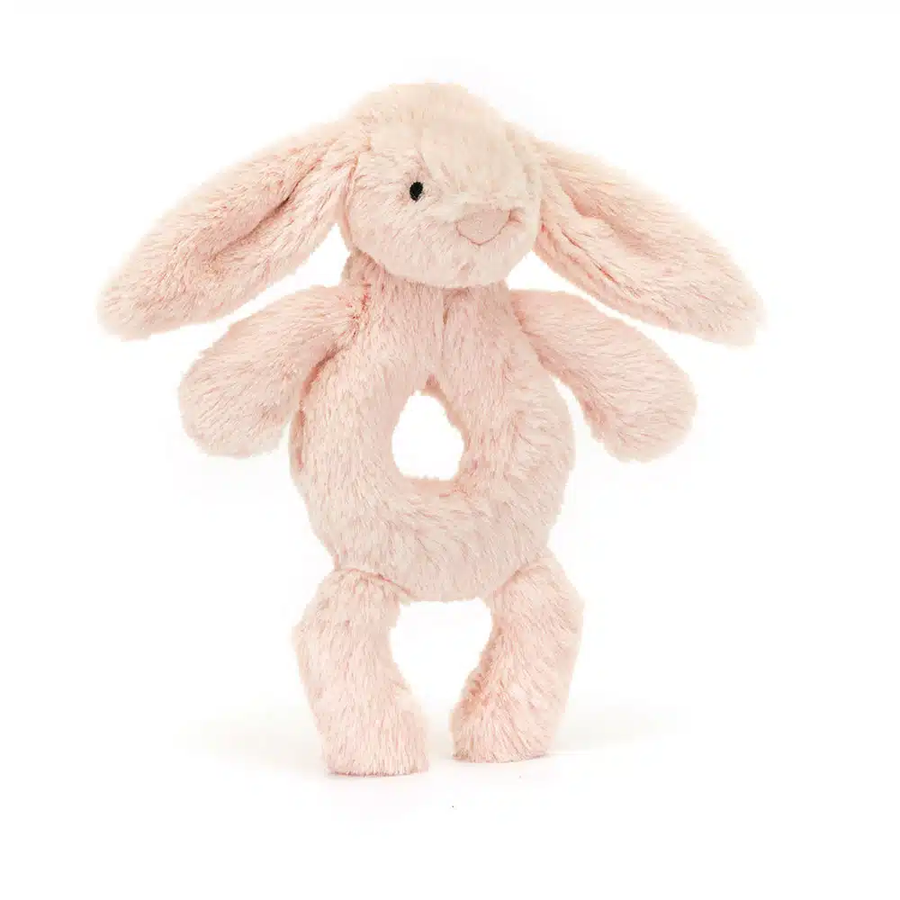 Jellycat Bashful blush konijn ring rattle
