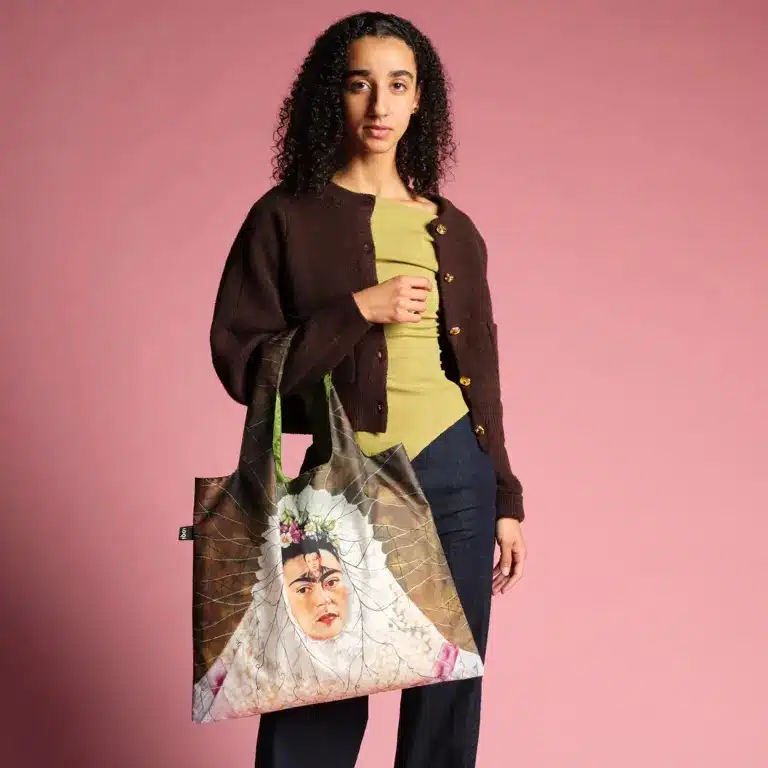 LOQI opvouwbare tas gerecycled self portrait as a Tehuana