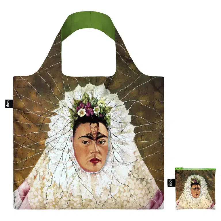 LOQI opvouwbare tas gerecycled self portrait as a Tehuana