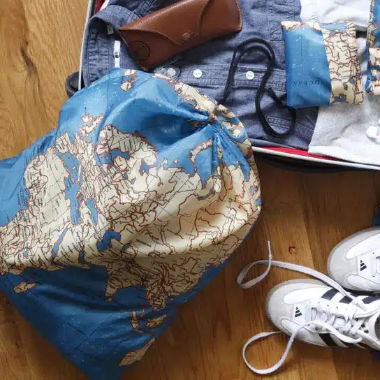 Maps Travel Laundry Bag