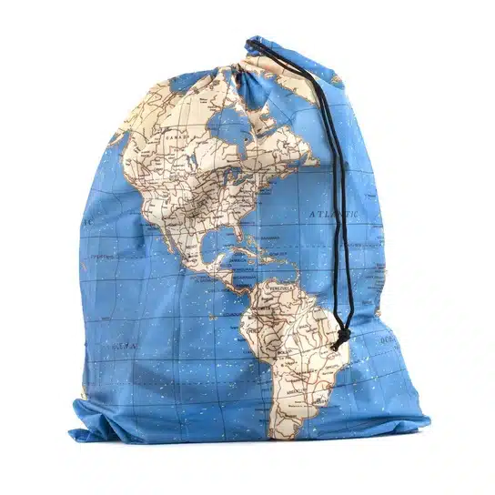 Maps Travel Laundry Bag