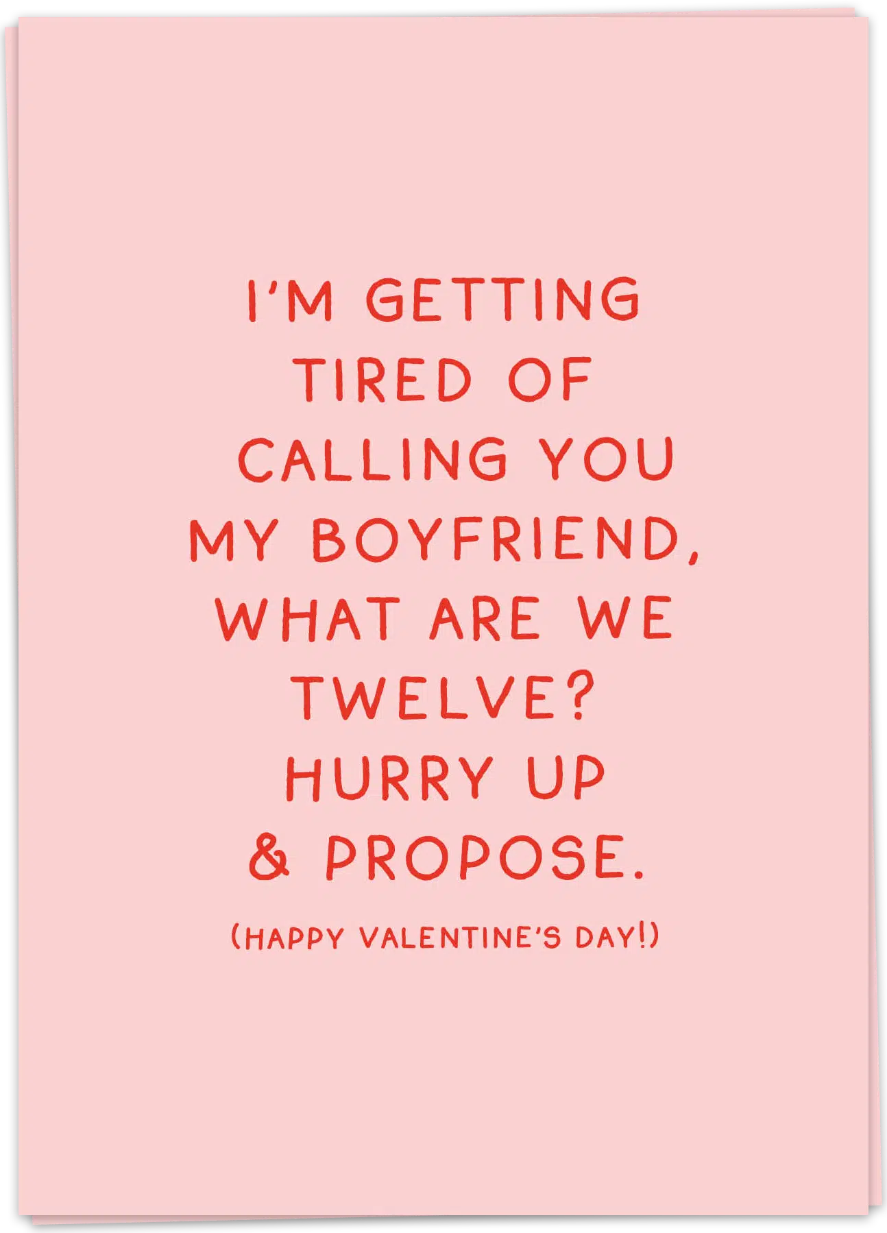 Kaartblanche Kaart Hurry up & propose