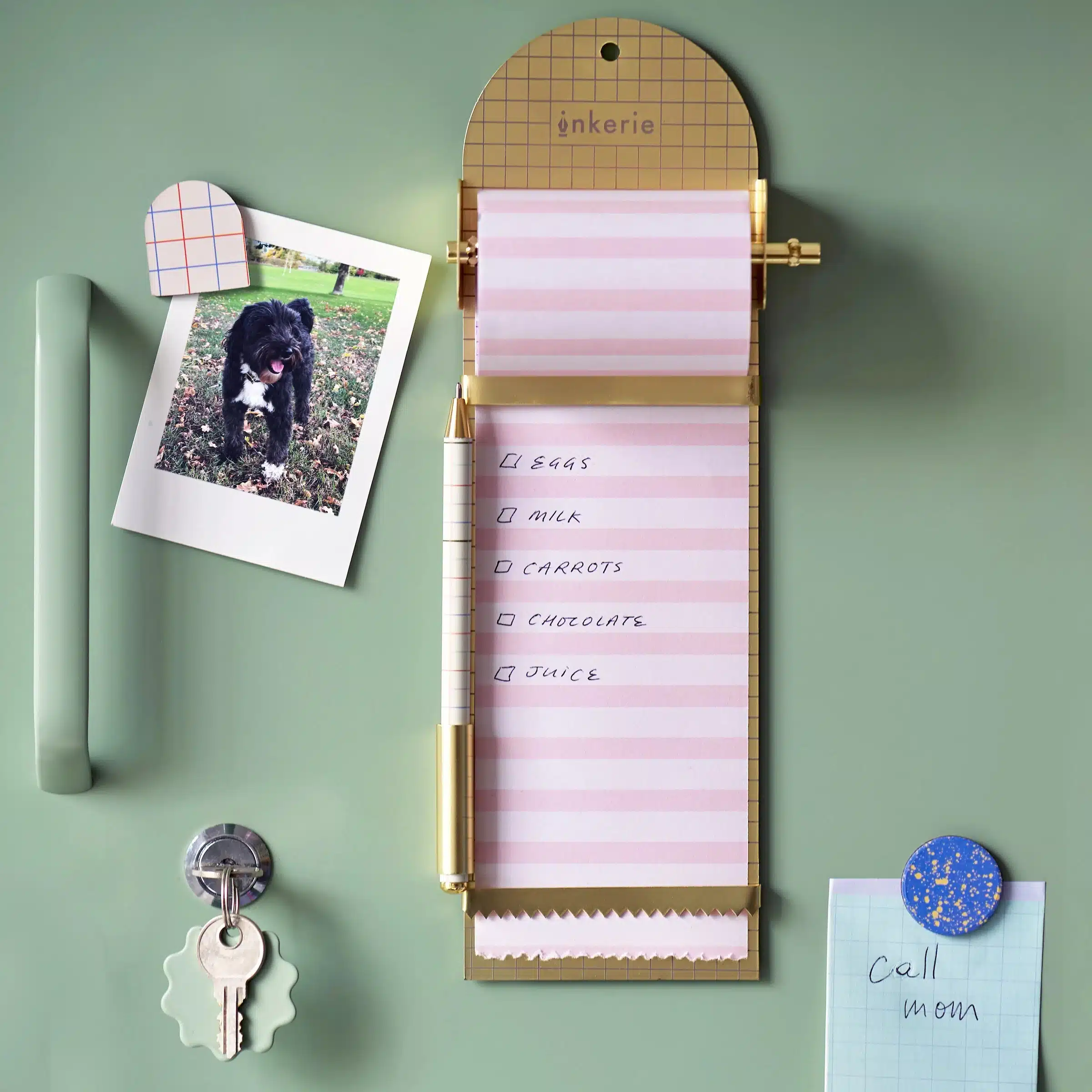 Kikkerland Inkerie magnetische notitieroller