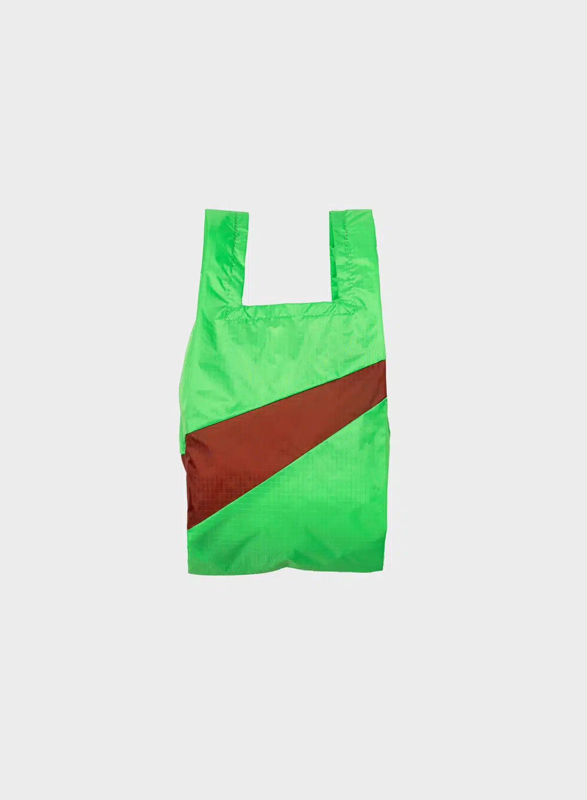 SUSAN BIJL Shopping bag greenscreen & oxyde S