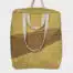 SUSAN BIJL Tote bag moss & camel L