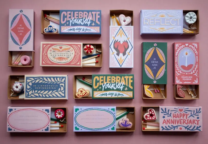 Verstuur een kaarsje geloof in jezelf blauw