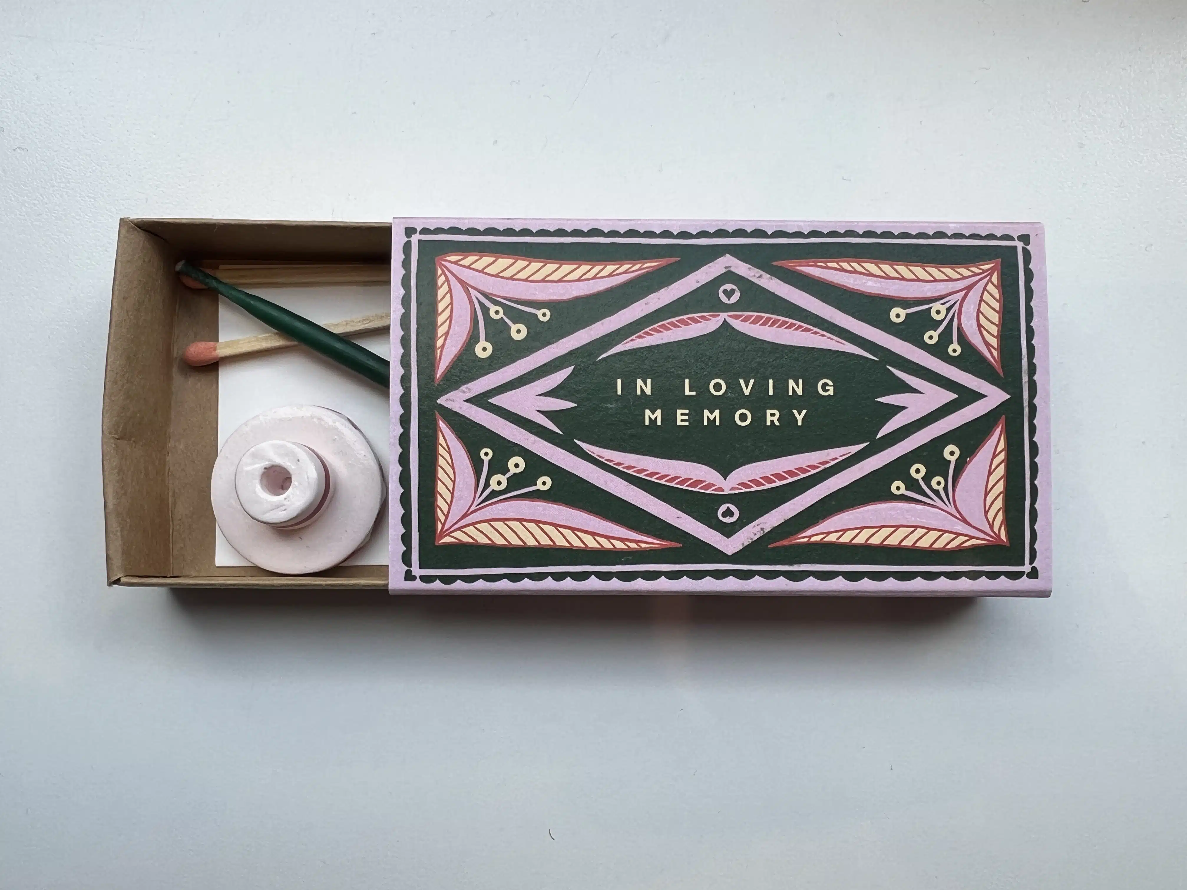 Verstuur een kaarsje in loving memory groen