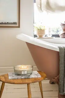 Woodwick Lavender & cedar kaars ellipse