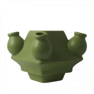 HEINEN tulpenvaas midden matgroen