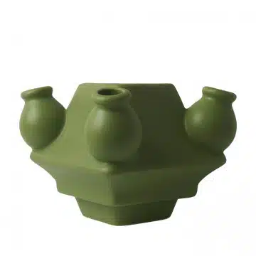 HEINEN tulpenvaas midden matgroen