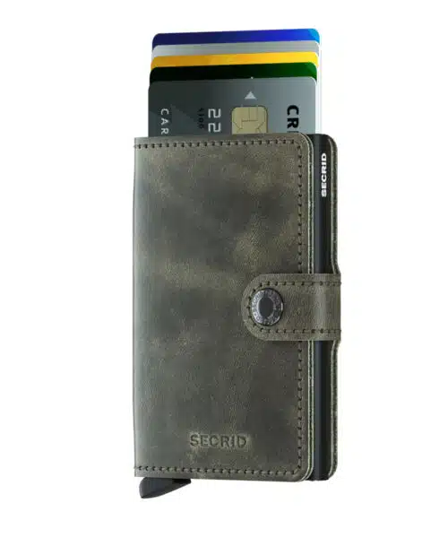 SECRID Miiniwallet vintage olijf/zwart