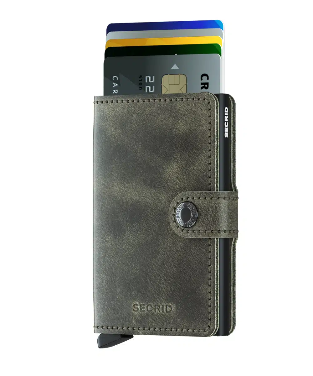 SECRID Miiniwallet vintage olijf/zwart