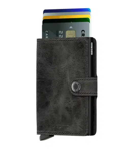 SECRID Miniwallet vintage zwart