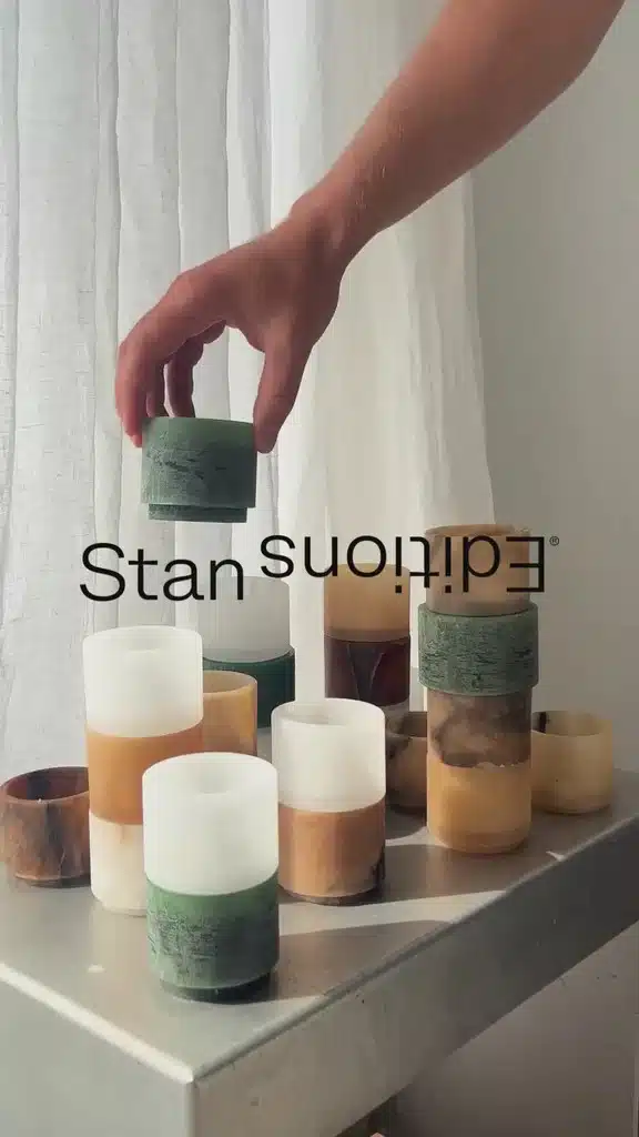 Stan Editions stapel kaars module 4 groen