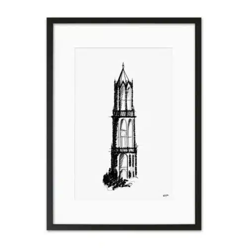 WIJCK. Utrecht 21x30cm Domtoren schets