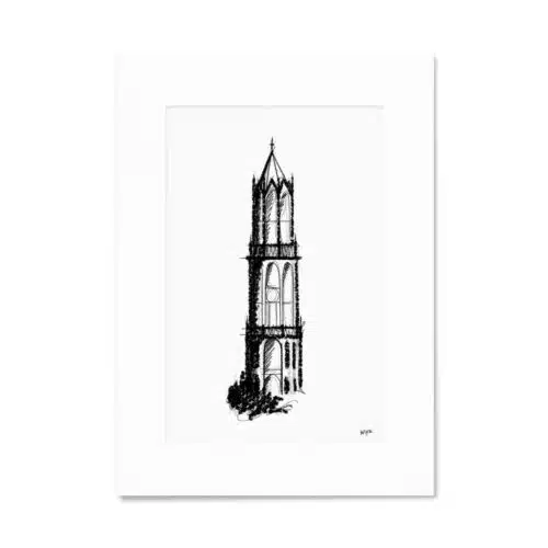 WIJCK. Utrecht 21x30cm Domtoren schets