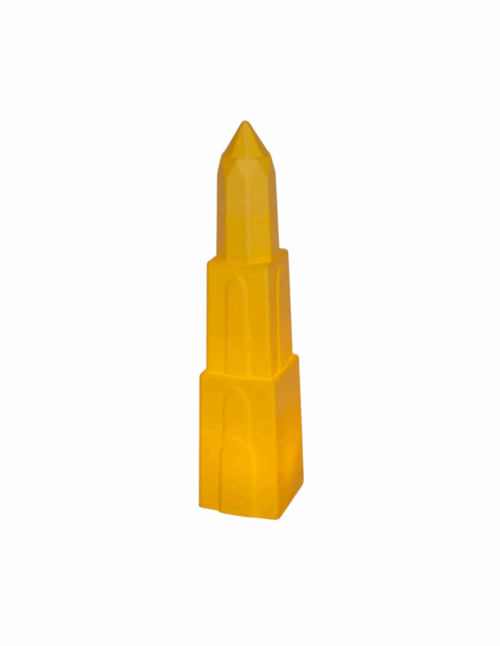 Domtoren lamp geel